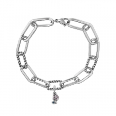 Stainless steel jewelry Pandor a charms bracelet for women