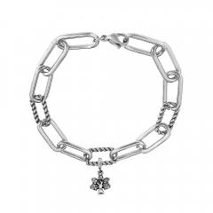 Stainless steel jewelry Pandor a charms bracelet for women