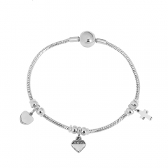 Stainless steel jewelry Pandor a charms bracelet for women