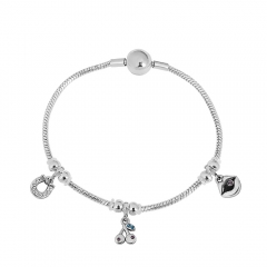Stainless steel jewelry Pandor a charms bracelet for women