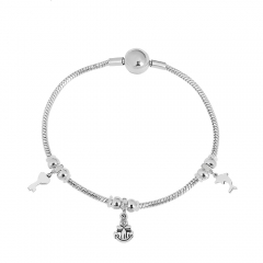 Stainless steel jewelry Pandor a charms bracelet for women