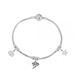 Stainless steel jewelry Pandor a charms bracelet for women