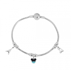 Stainless steel jewelry Pandor a charms bracelet for women