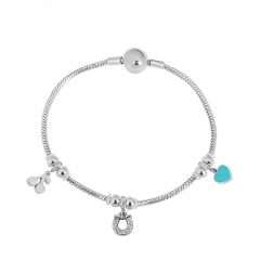Stainless steel jewelry Pandor a charms bracelet for women