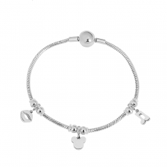 Stainless steel jewelry Pandor a charms bracelet for women