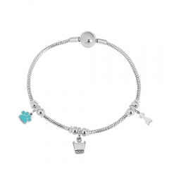 Stainless steel jewelry Pandor a charms bracelet for women