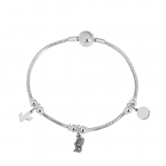 Stainless steel jewelry Pandor a charms bracelet for women