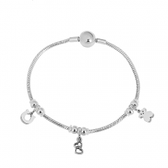 Stainless steel jewelry Pandor a charms bracelet for women