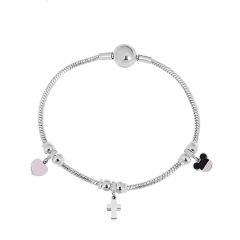 Stainless steel jewelry Pandor a charms bracelet for women