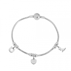 Stainless steel jewelry Pandor a charms bracelet for women