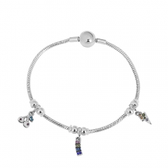 Stainless steel jewelry Pandor a charms bracelet for women