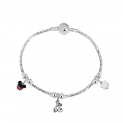 Stainless steel jewelry Pandor a charms bracelet for women