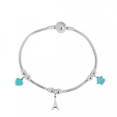 Stainless steel jewelry Pandor a charms bracelet for women