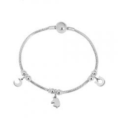 Stainless steel jewelry Pandor a charms bracelet for women