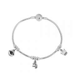 Stainless steel jewelry Pandor a charms bracelet for women