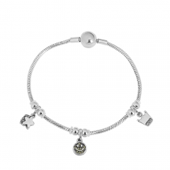 Stainless steel jewelry Pandor a charms bracelet for women
