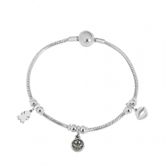 Stainless steel jewelry Pandor a charms bracelet for women