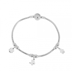 Stainless steel jewelry Pandor a charms bracelet for women