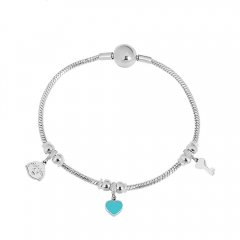 Stainless steel jewelry Pandor a charms bracelet for women