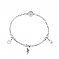 Stainless steel jewelry Pandor a charms bracelet for women