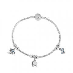 Stainless steel jewelry Pandor a charms bracelet for women