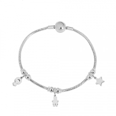 Stainless steel jewelry Pandor a charms bracelet for women