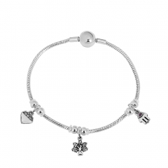 Stainless steel jewelry Pandor a charms bracelet for women