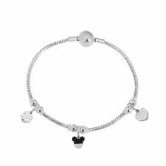 Stainless steel jewelry Pandor a charms bracelet for women