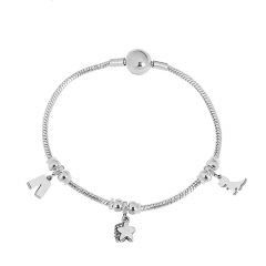 Stainless steel jewelry Pandor a charms bracelet for women