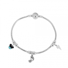Stainless steel jewelry Pandor a charms bracelet for women