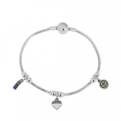 Stainless steel jewelry Pandor a charms bracelet for women
