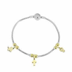 Stainless steel jewelry charms bracelet for women