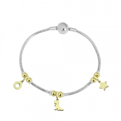 Stainless steel jewelry charms bracelet for women