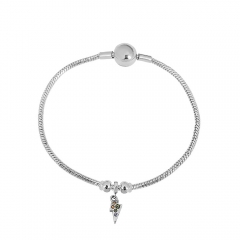 Stainless steel jewelry charms bracelet for women