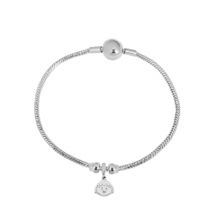 Stainless steel jewelry charms bracelet for women