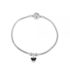 Stainless steel jewelry charms bracelet for women