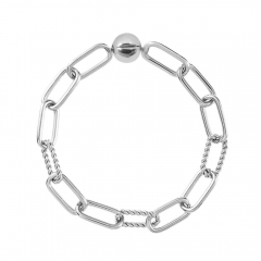 Stainless steel jewelry charms bracelet for women