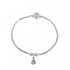 Stainless steel jewelry charms bracelet for women