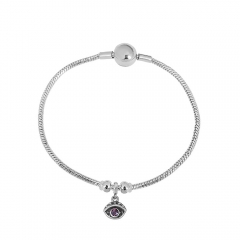 Stainless steel jewelry charms bracelet for women