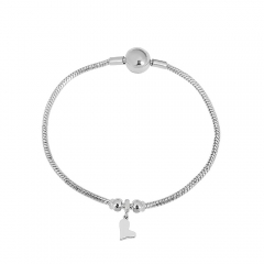 Stainless steel jewelry charms bracelet for women
