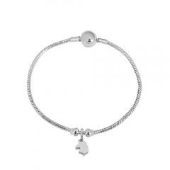Stainless steel jewelry charms bracelet for women