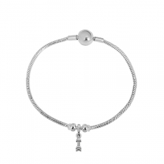 Stainless steel jewelry charms bracelet for women