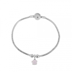 Stainless steel jewelry charms bracelet for women