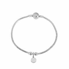 Stainless steel jewelry charms bracelet for women
