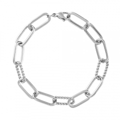 Stainless steel jewelry charms bracelet for women