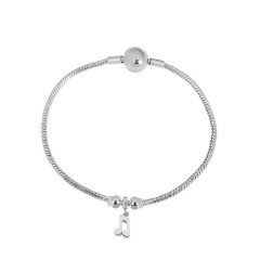 Stainless steel jewelry charms bracelet for women