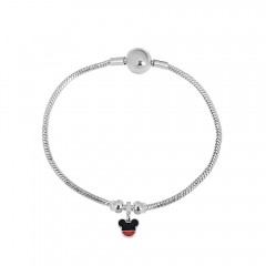 Stainless steel jewelry charms bracelet for women