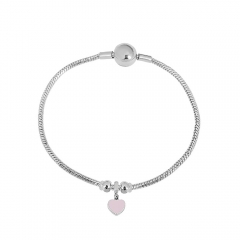 Stainless steel jewelry charms bracelet for women