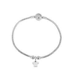 Stainless steel jewelry charms bracelet for women