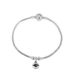 Stainless steel jewelry charms bracelet for women